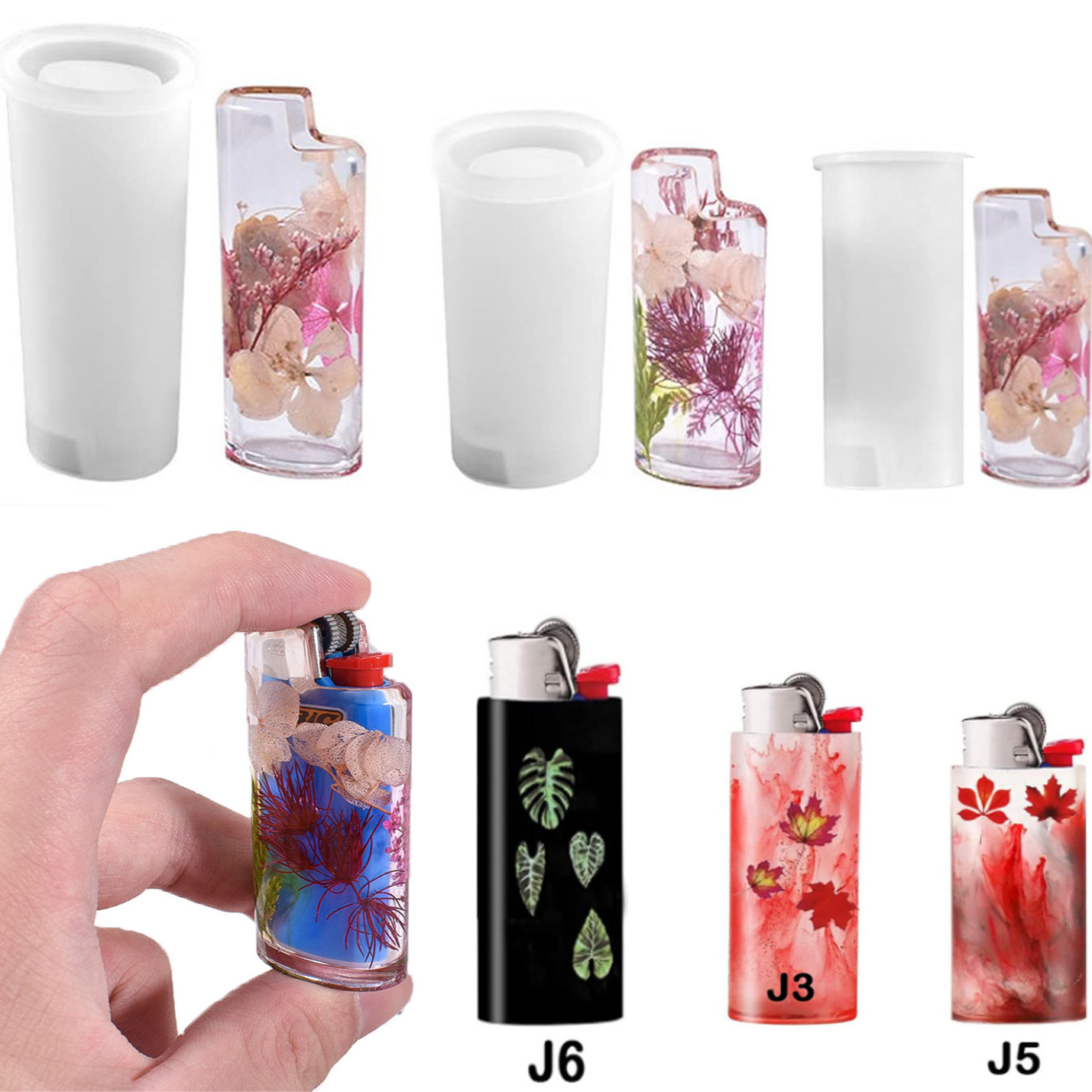 Resin Art Mould - DIY Lighter Case Cover Silicone Resin