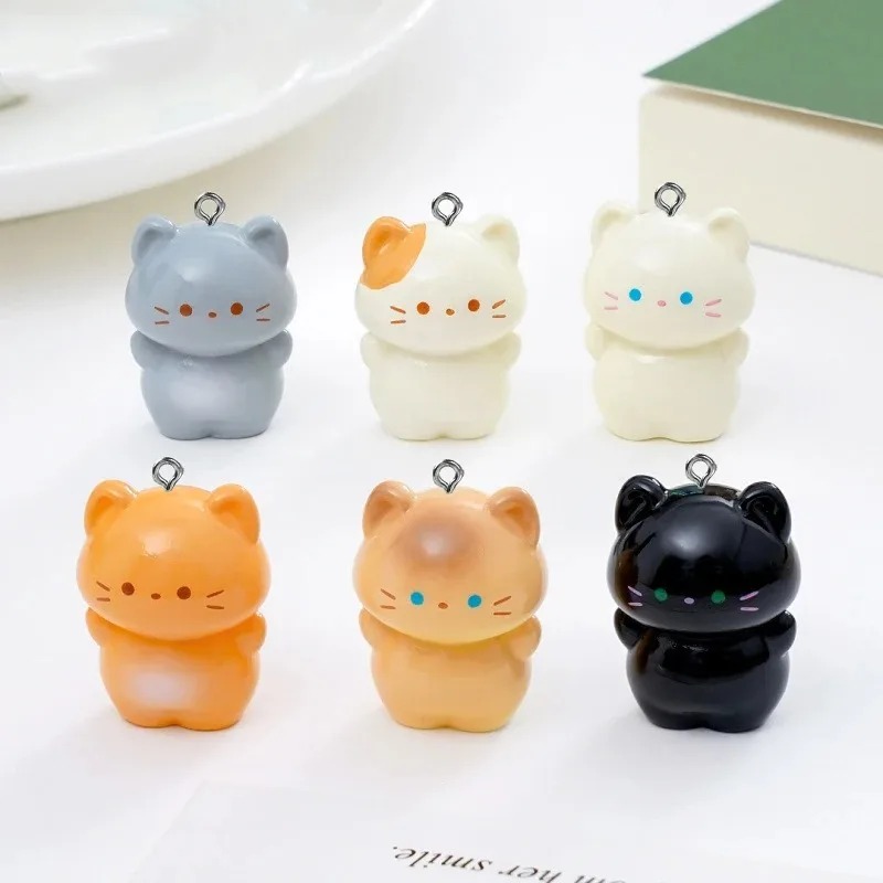 10 Pack Sweet 3D Standing Kitt - Resin Art Keychain 评论和价格