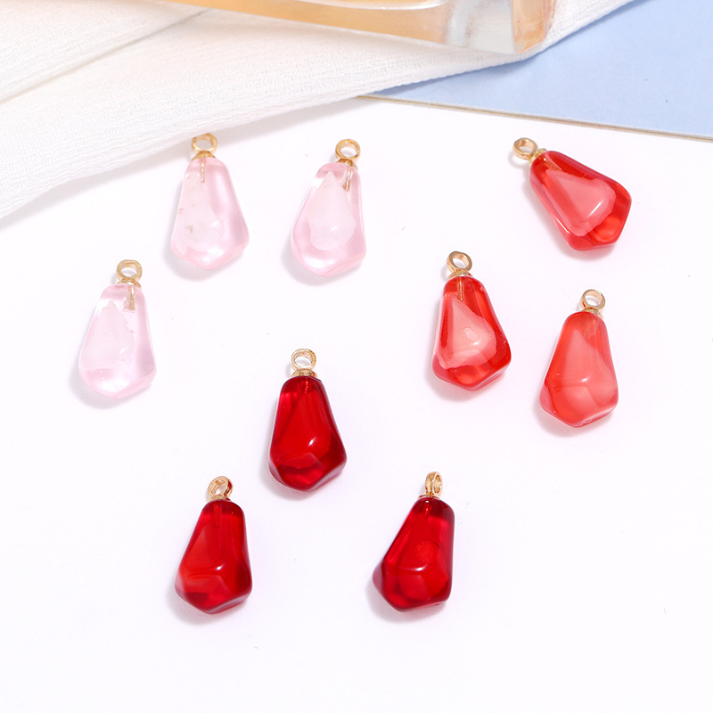 10pcs Pomegranate Seed Resin P - Resin Art Keychain 评论和价格