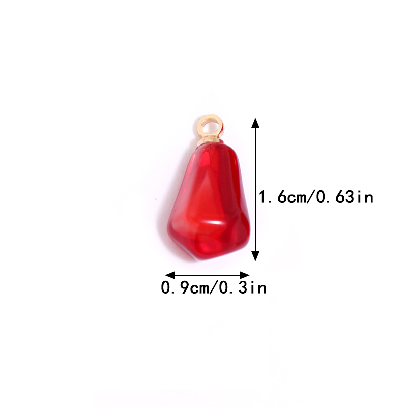 10pcs Pomegranate Seed Resin P - Resin Art Keychain 评论和价格