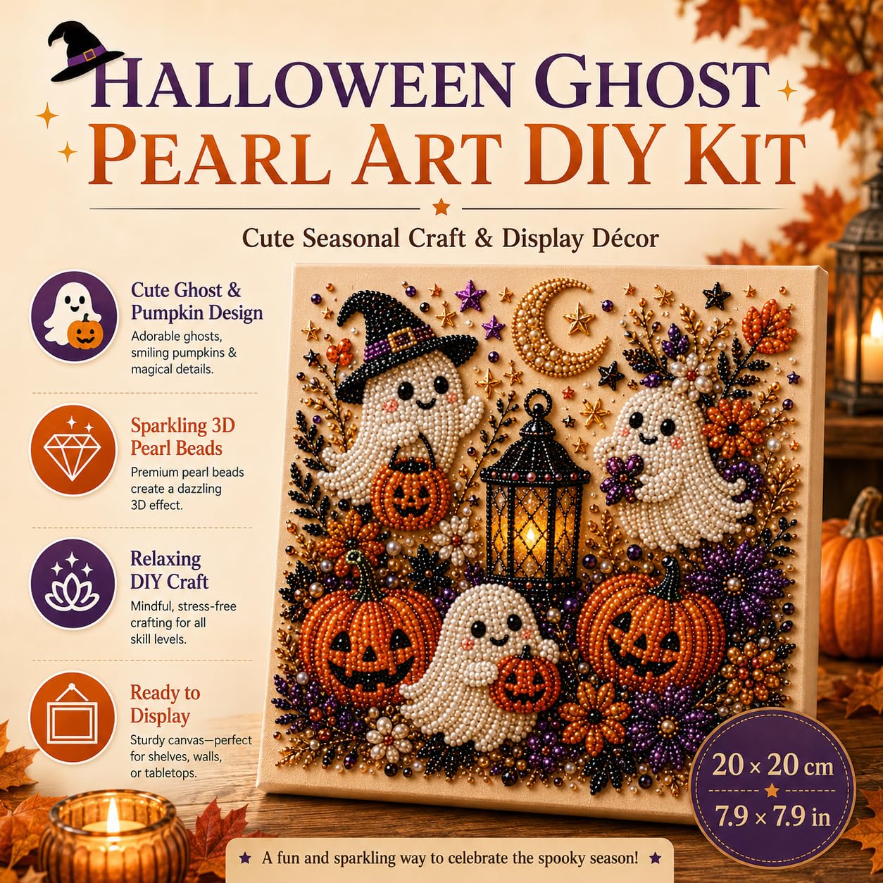 @Halloween Ghost Pearl Art Kit - Resin Art Kit For Beginners 评论和价格