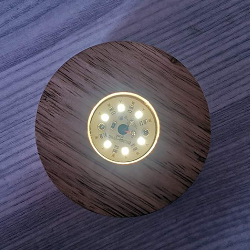 8cm Round Wooden LED Light Dis - Resin Art Stand 评论和价格