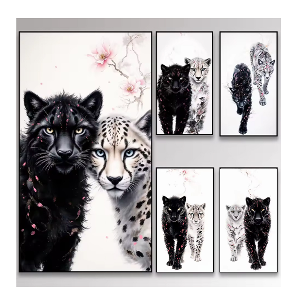 Shadow Leopard 5D Diy Diamond  - Resin Art Kit For Beginners 评论和价格