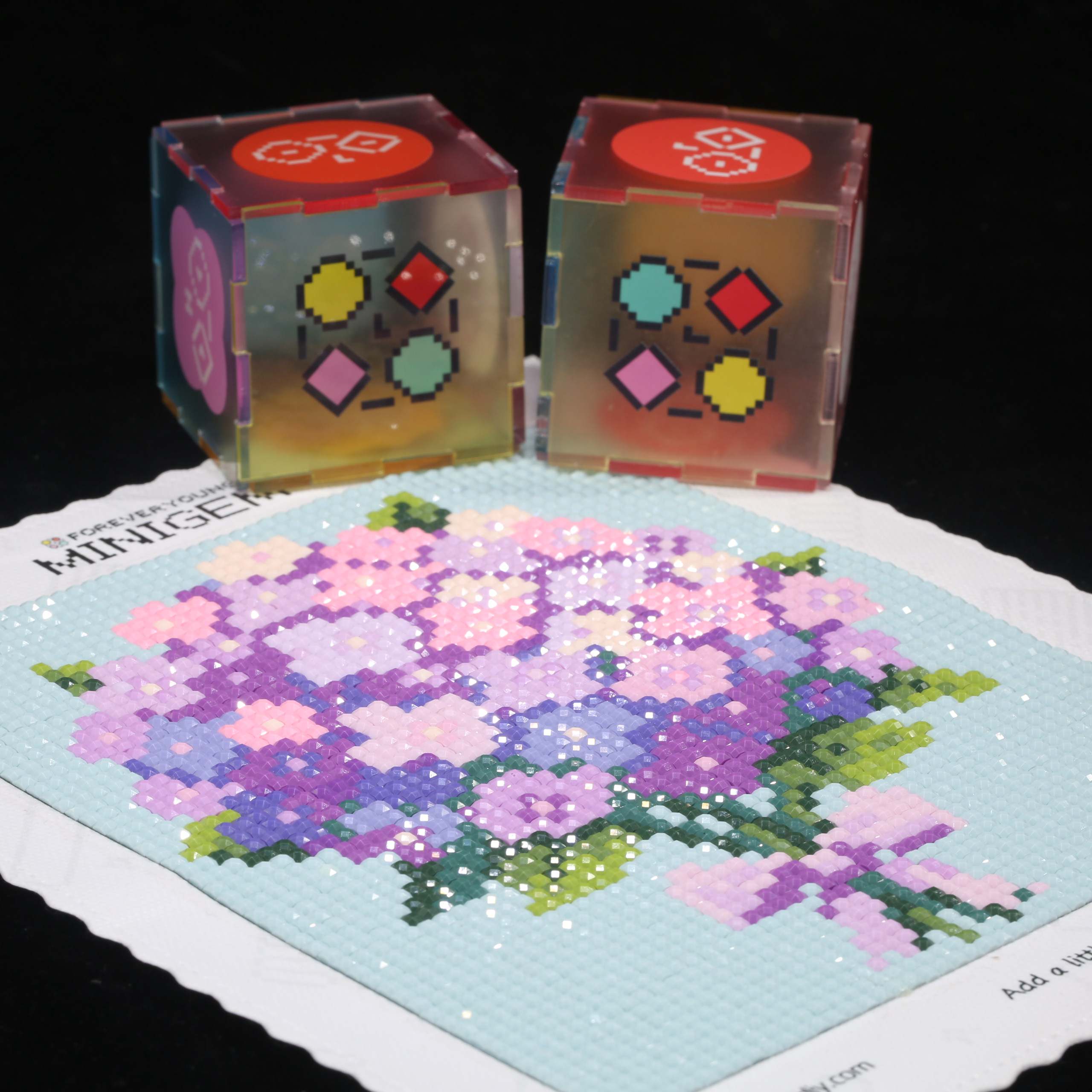 Minigem® Purple Hydrangea 5D D - Resin Art Kit For Beginners 评论和价格