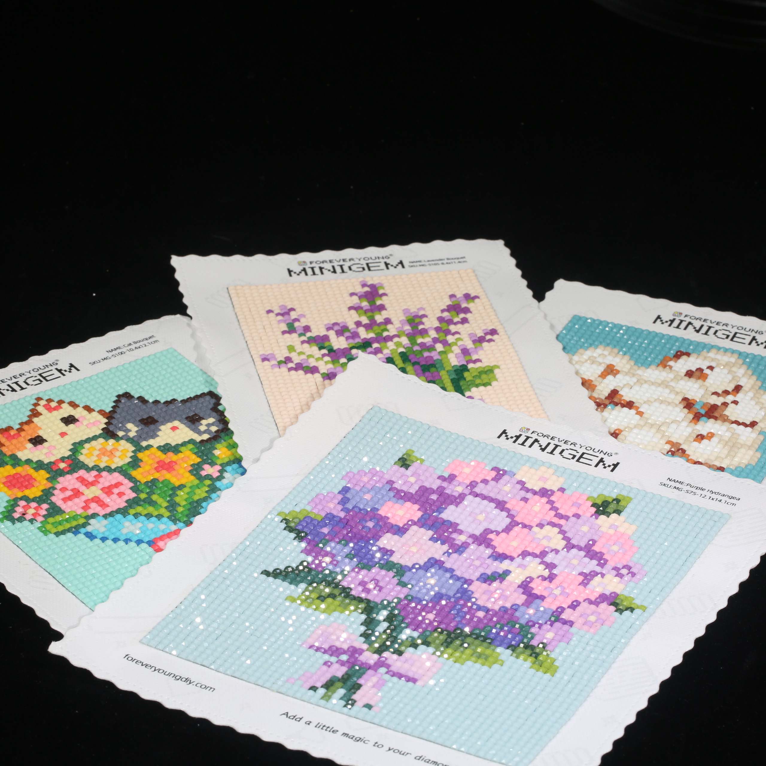 Minigem® Purple Hydrangea 5D D - Resin Art Kit For Beginners 评论和价格