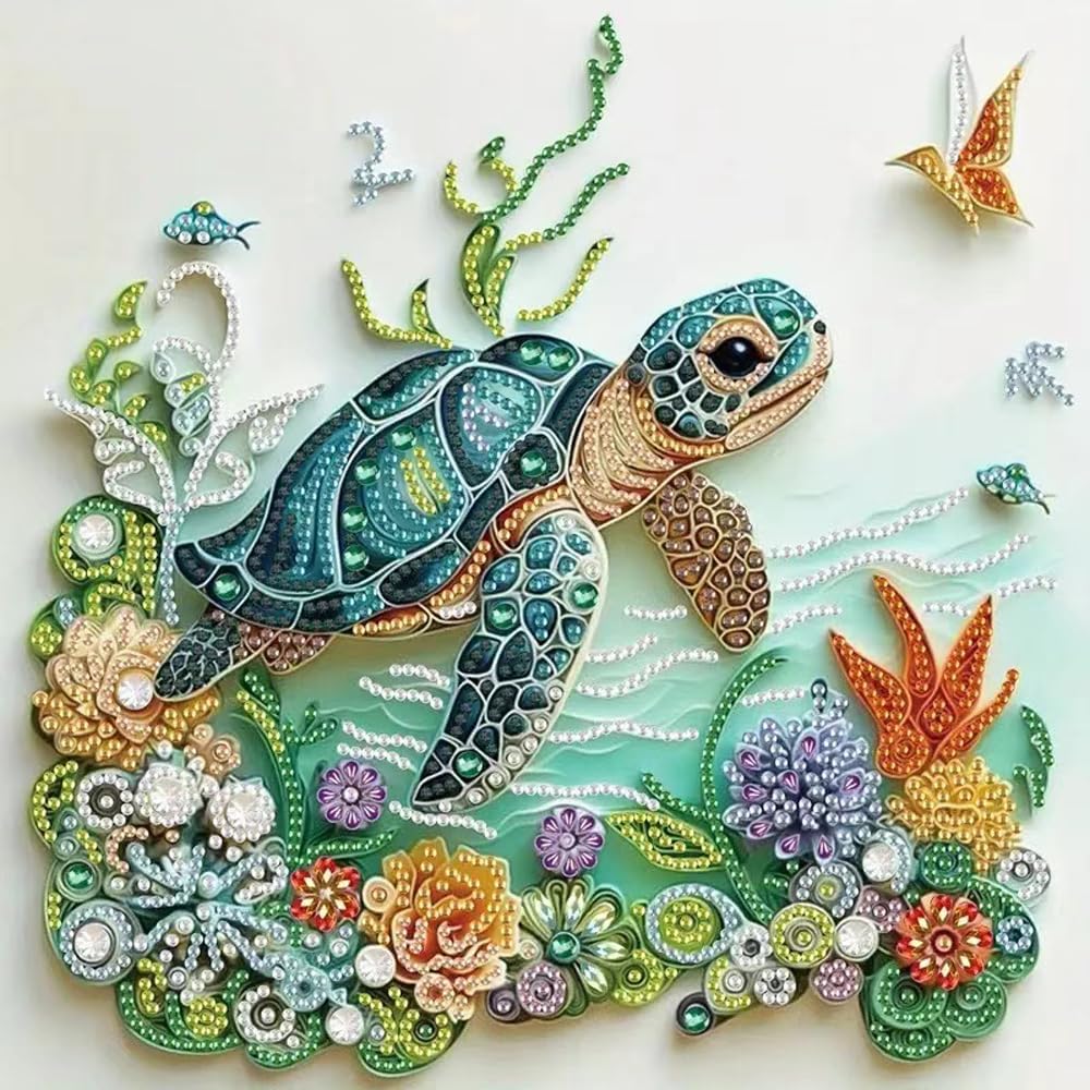 Sea Turtle Animal Diamond Pain - Resin Art Kit For Beginners 评论和价格