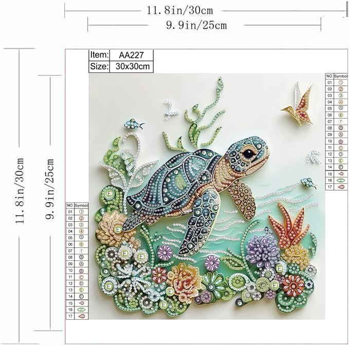Sea Turtle Animal Diamond Pain - Resin Art Kit For Beginners 评论和价格