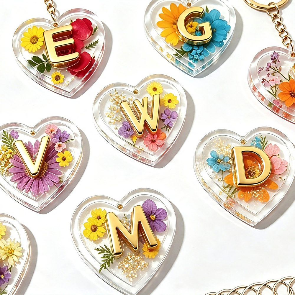 Complete 26 Letters & Heart Si - Resin Art Heart 评论和价格
