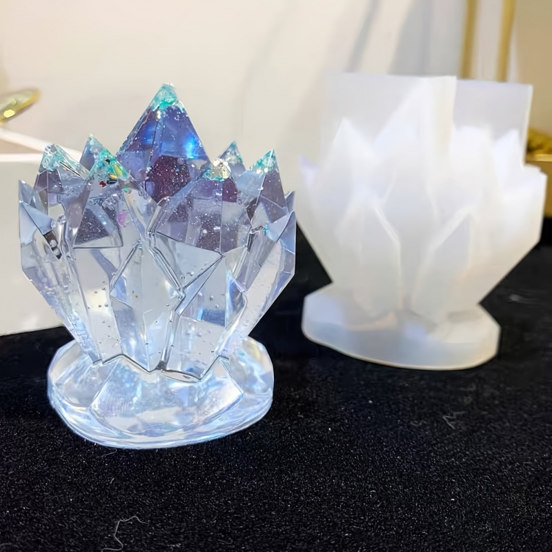 1pcCrystal Cluster Decorative  - Resin Art Mould 评论和价格