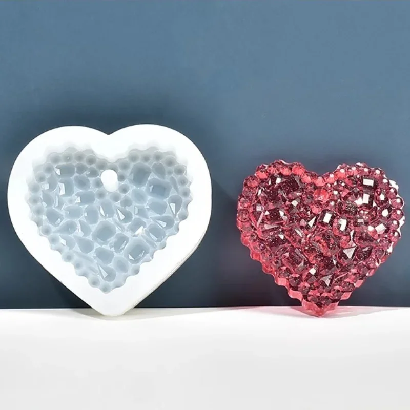 Heart-Shaped Crystal Epoxy Res - Resin Art Heart 评论和价格