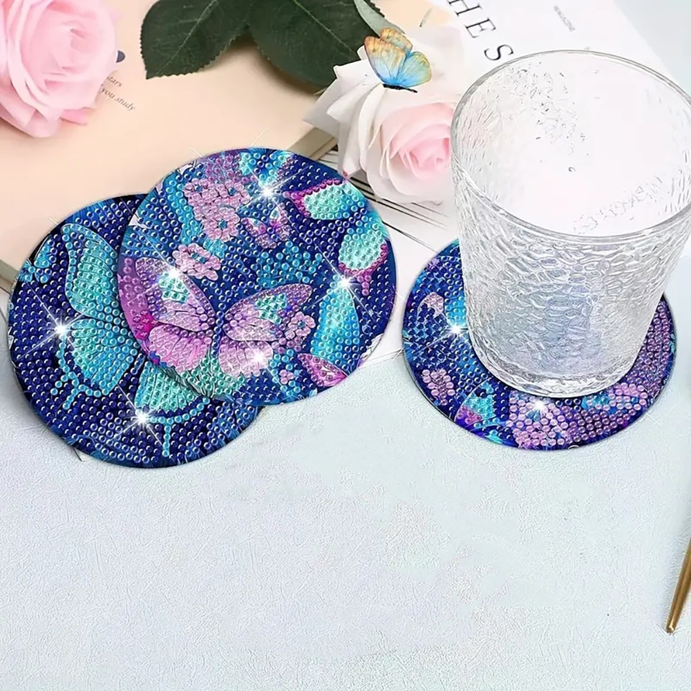 8 Diamond Art Painting Coaster - Resin Art Coasters 评论和价格