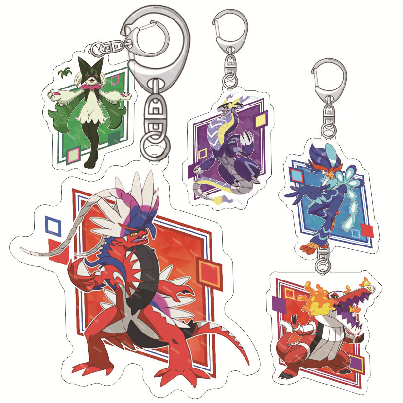 Pokémon Miraidon Koraidon Acry - Resin Art Keychain 评论和价格