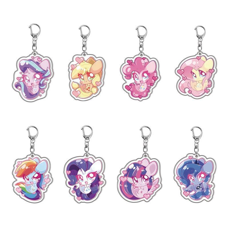 My Little Pony Anime Acrylic C - Resin Art Keychain 评论和价格