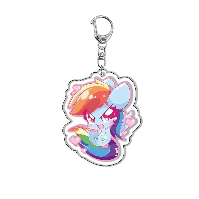 My Little Pony Anime Acrylic C - Resin Art Keychain 评论和价格