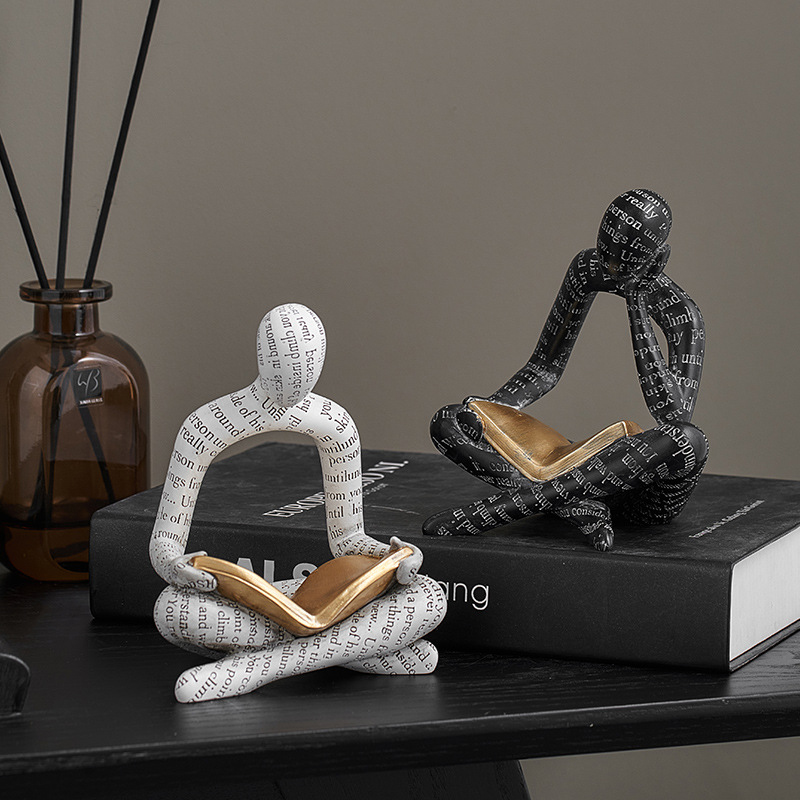 Reading Portrait Ornaments Hol - Resin Art Stand 评论和价格