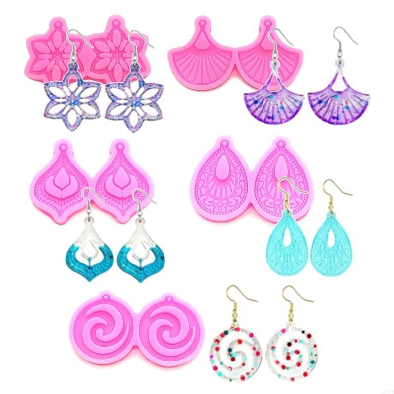 1PC Resin Earring Pendant Sili - Resin Art Heart 评论和价格