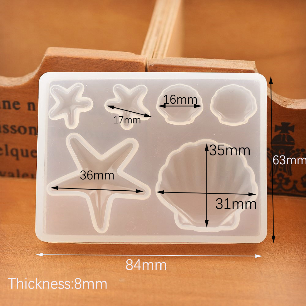 Shell Beads Pendant Silicone M - Resin Art Mould 评论和价格