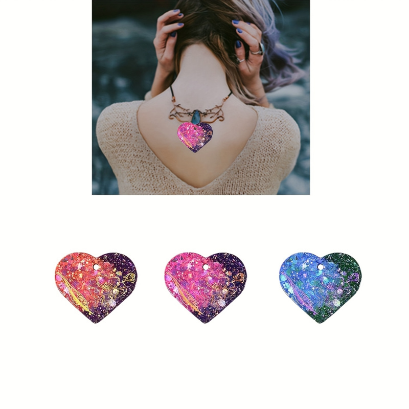 6Heart-shaped resin mold set,  - Resin Art Heart 评论和价格