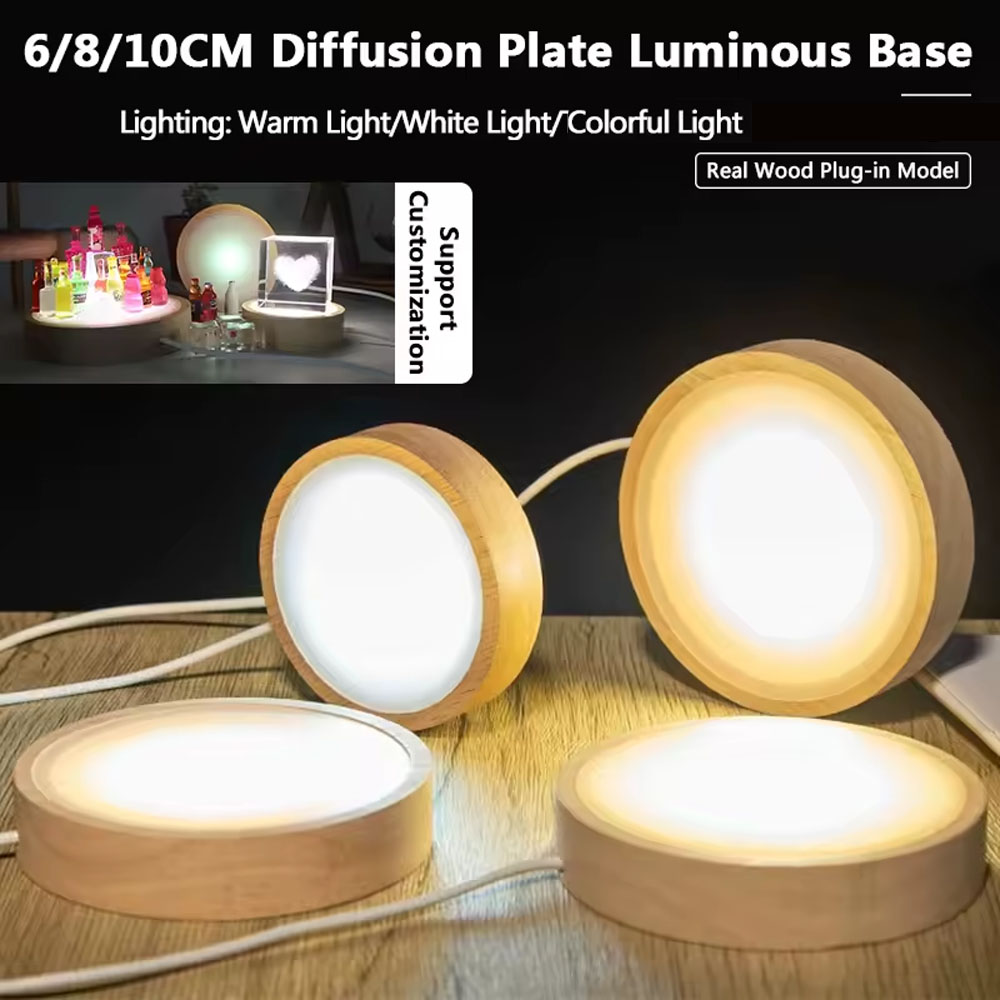LED Night Light Base 3D Decora - Resin Art Stand 评论和价格