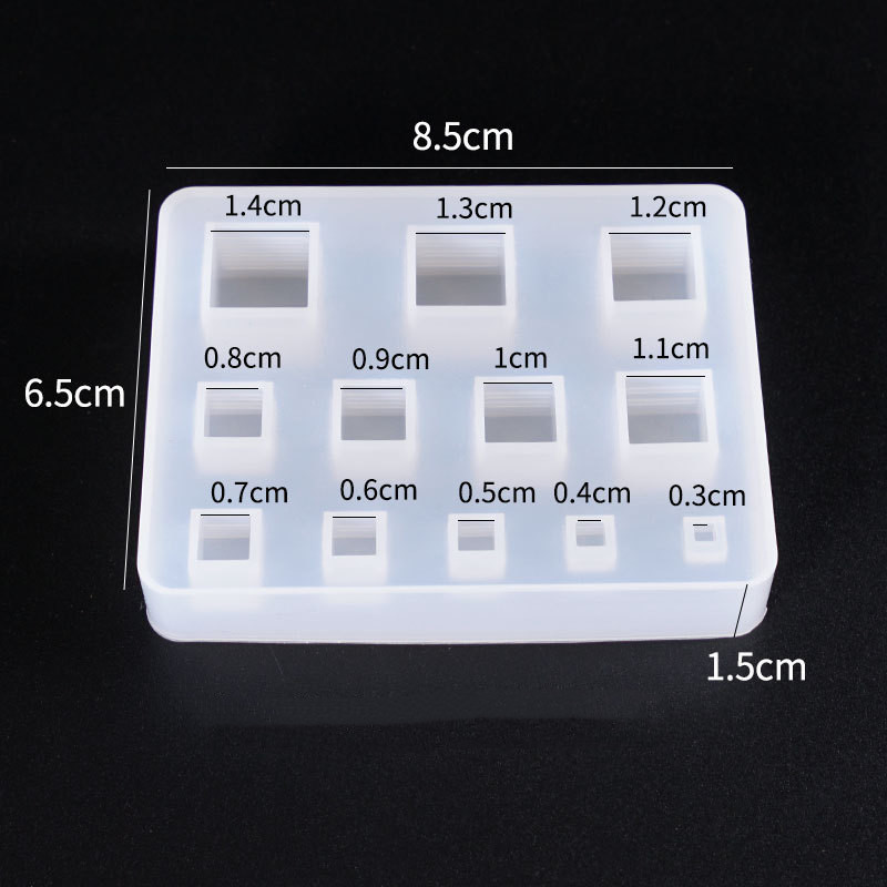 Cute beads Cube triangle Silic - Resin Art Cube 评论和价格