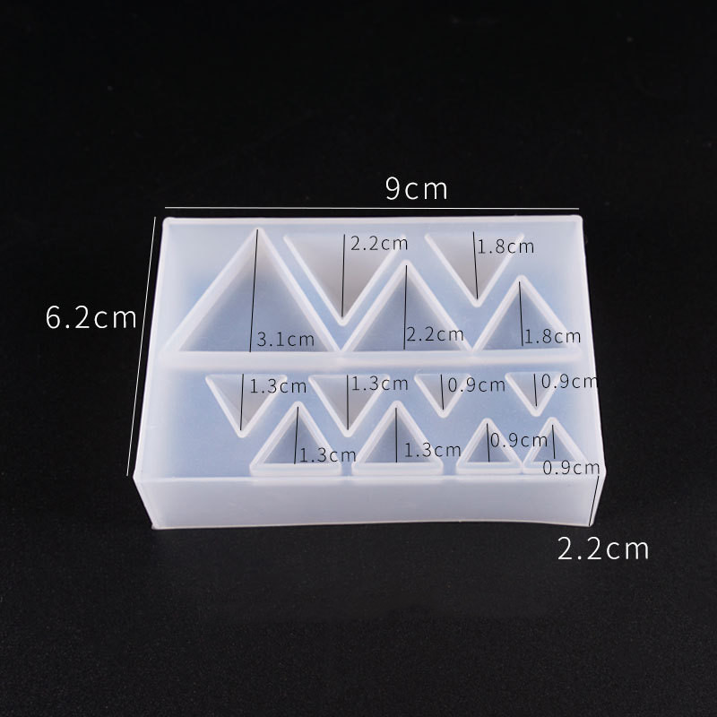 Cute beads Cube triangle Silic - Resin Art Cube 评论和价格