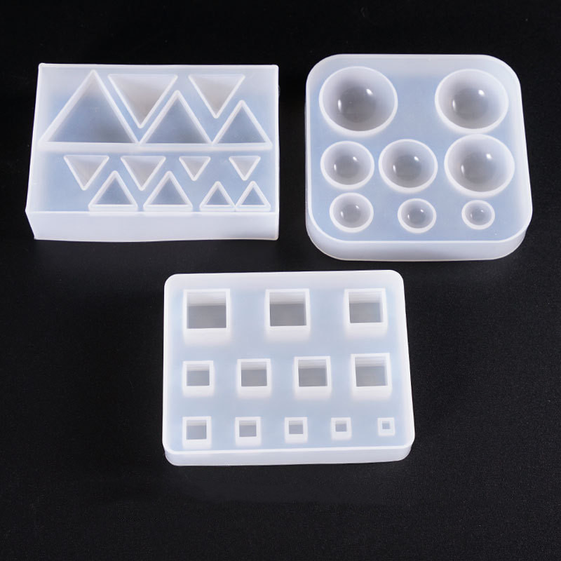 Cute beads Cube triangle Silic - Resin Art Cube 评论和价格