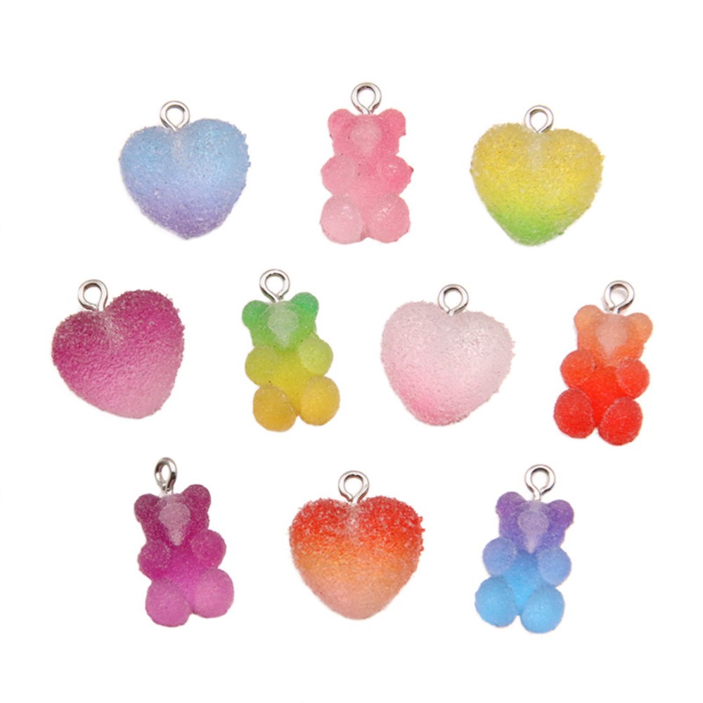 20Pcs Gradient Color Candy Res - Resin Art Keychain 评论和价格