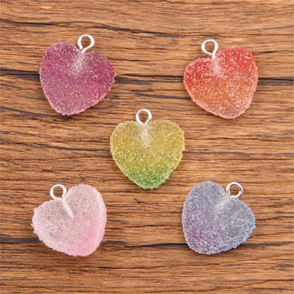 20Pcs Gradient Color Candy Res - Resin Art Keychain 评论和价格