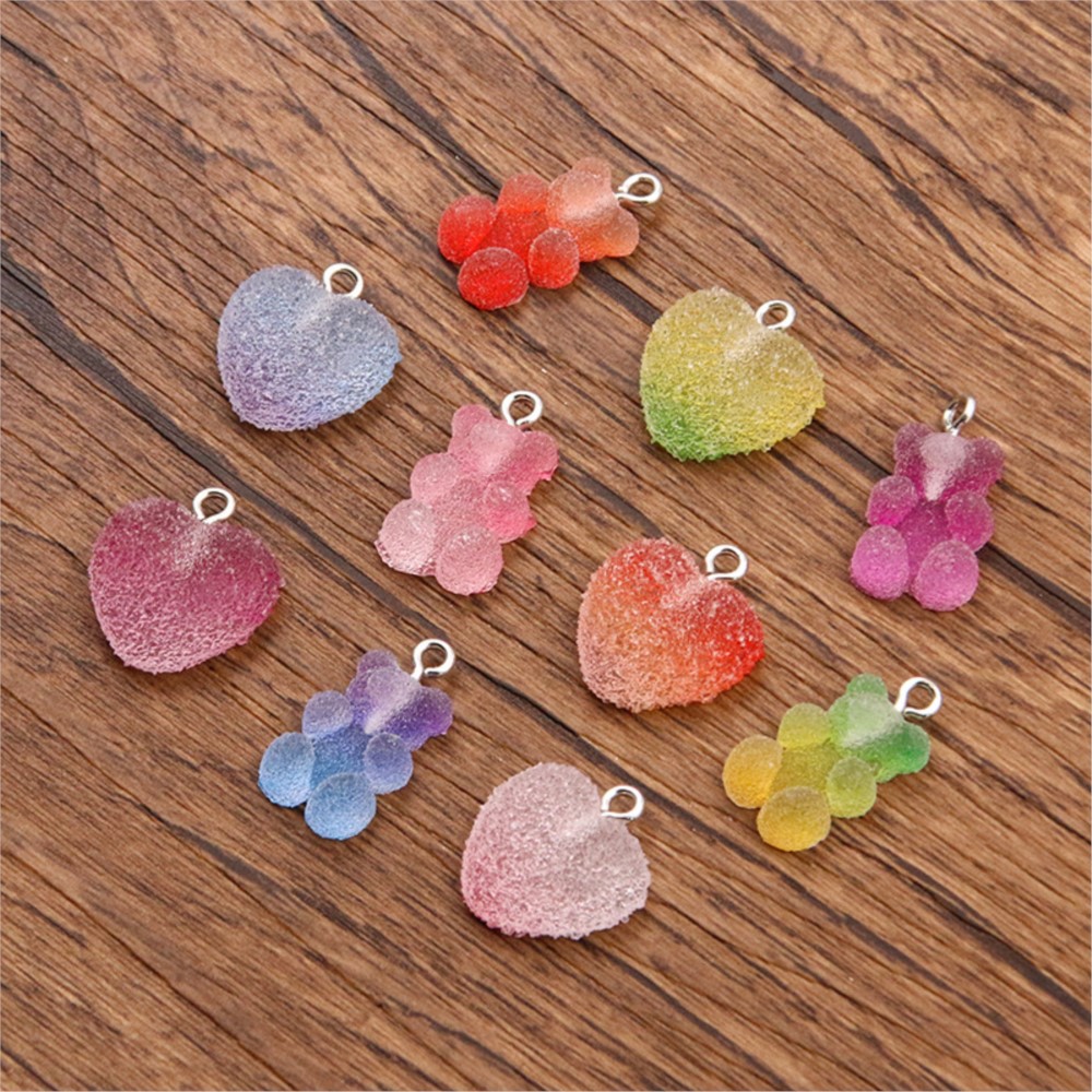 20Pcs Gradient Color Candy Res - Resin Art Keychain 评论和价格