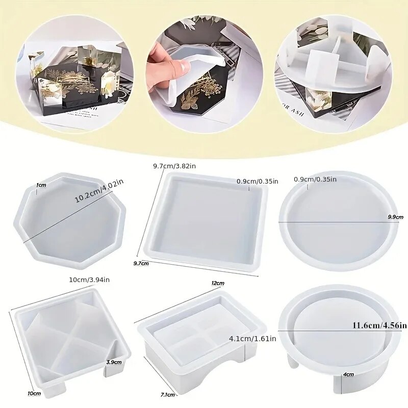 Coaster Resin Molds Set Includ - Resin Art Mould 评论和价格