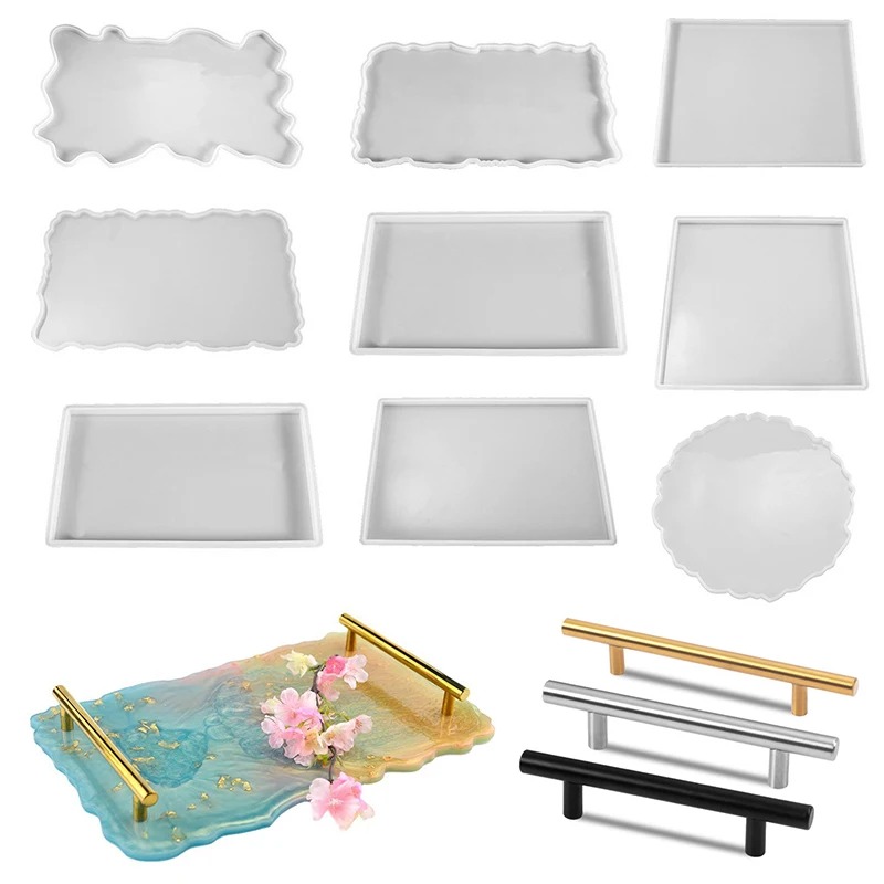 Tray Epoxy Resin Silicone Mold - Resin Art Coasters 评论和价格