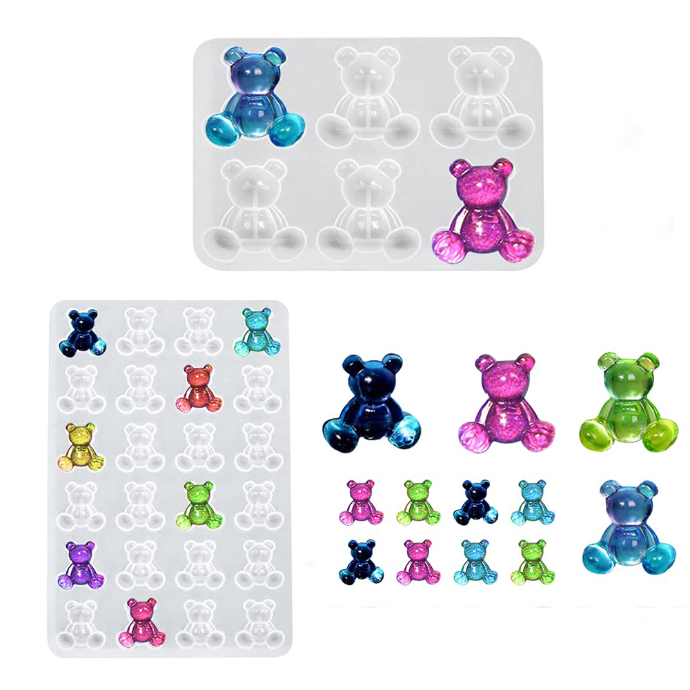 Crystal Bear Resin Silicone Mo - Resin Art Mould 评论和价格
